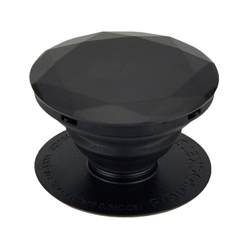 Collapsible Grip /& Stand for Phones and Tablets Black Metallic Diamond PopSockets
