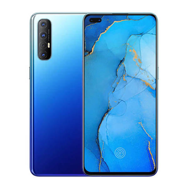 OPPO Reno 3 Pro Daul Sim 4G 256GB - Aurora Blue. HADDAD | الحداد